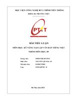 Bài tiểu luận môn kĩ năng tạo lập văn bản (3) 