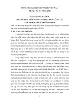 SKKN một số biện pháp nâng cao hiệu quả công tác chủ nhiệm lớp ở trường THPT 