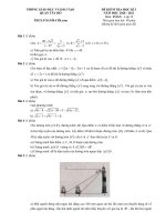 Đề thi học kì 1 Toán 9 năm 2020 – 2021 phòng GDĐT Tây Hồ – Hà Nội