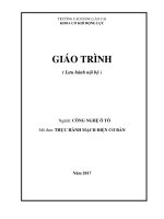 Giáo trình Thực hành mạch điện cơ bản (Nghề Công nghệ ô tô)