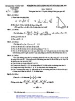 Đề thi học kì 1 Toán 9 năm học 2020 – 2021 sở GDĐT Thái Bình