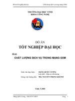 Chất lượng dịch vụ trong mạng gsm  