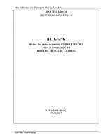 Giáo trình Bảo dưỡng và sửa chữa hệ thống điều hòa không khí trên ô tô (Nghề Công nghệ ô tô)
