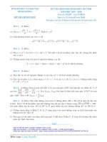 Đề thi học sinh giỏi tỉnh Toán 9 năm học 2019 – 2020 sở GDĐT Bình Dương