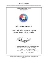 Thiết kế, xây dựng website nghe nhạc trực tuyến  