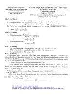 Đề thi học sinh giỏi tỉnh Toán 9 năm 2020 – 2021 sở GDĐT Hải Dương