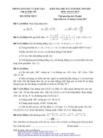Đề thi học kì 1 Toán 9 năm 2019 – 2020 phòng GDĐT Phú Mỹ – BR VT