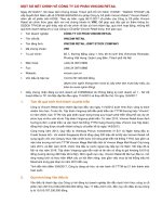 MỘT SỐ NÉT CHÍNH VỀ CƠNG TY CỔ PHẦN VINCOM RETAIL