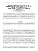 Đổi mới chương trình đào tạo ngành luật nhằm đáp ứng nhu cầu nguồn nhân lực làm việc trong các cơ quan bổ trợ tư pháp trong thời kỳ cách mạng công nghiệp 4.0