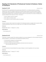 Reading 03 IV standards of professional conduct   guidance  duties to employers  questions and answers 