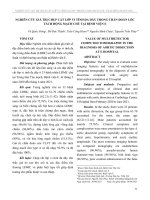 Nghiên cứu giá trị chụp cắt lớp vi tính đa dãy trong chẩn đoán lóc tách động mạch chủ tại Bệnh viện E