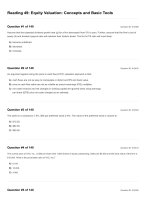 Reading 49 equity valuation  concepts and basic tools questions and answers 