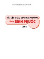 TÀI LIỆU GIÁO DỤC ĐỊA PHƯƠNG TỈNH BÌNH PHƯỚC