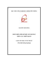 Phát hiện sớm mã độc IOT BOTNET trên các thiết bị IOT 