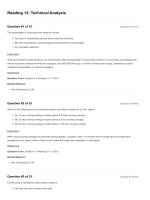 Reading 13 technical analysis  questions and answers 