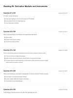 Reading 56 derivative markets and instruments questions and answers 