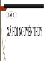 GIÁO ÁN ĐIỆN TỬ BÀI GIẢNG ĐIỆN TỬ BÀI 2 SỬ 10 XÃ HỘI NGUYÊN THỦY