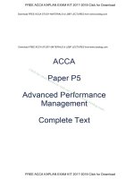 ACCA p5 KAPLAN STUDY TEXT advanced performance management 1 