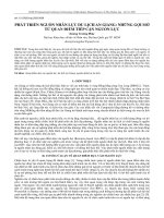 Phát triển nguồn nhân lực du lịch An Giang: Những gợi mở từ quan điểm tiếp cận nguồn lực