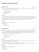 Reading 12 hypothesis testing  questions and answers 