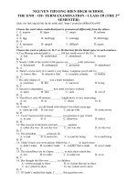 NGUYEN THUONG HIEN HIGH SCHOOL de anh 11 hk2