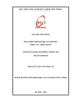 Phát hiện sớm mã độc IOT BOTNET trên các thiết bị IOT TT 