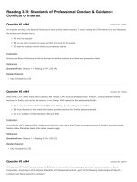 Reading 03 VI standards of professional conduct   guidance  conflicts of interest  questions and answers 