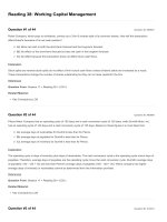 Reading 38 working capital management questions and answers 