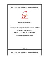 Ứng dụng học máy để dự đoán nghề nghiệp của thuê bao di động 