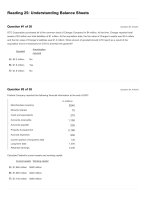 Reading 25 understanding balance sheets  questions and answers 