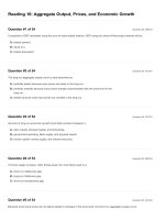 Reading 16 aggregate output, prices, and economic growth  questions and answers 