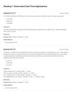 Reading 07 discounted cash flow applications  questions and answers 