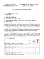 TRƯỜNG ĐẠI HỌC NAM CẦN THƠ  ĐỀ CƯƠNG CHI TIẾT HỌC PHẦN Tên học phần: KINH TẾ HỌC