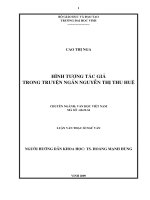 Hình tượng tác giả trong truyện ngắn nguyễn thị thu huệ  
