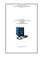 Giáo trình Hàn hồ quang tay cơ bản (Nghề Hàn)
