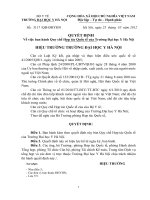 QUY CHẾ HỢP TÁC QUỐC TẾ TRƯỜNG ĐẠI HỌC Y HÀ NỘI