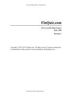 Volume II   behavioral finance, individual investors, and institutional InvestorsCFA level 3CFA finquiz Level3Mock2018Version2JuneAMQuestions 