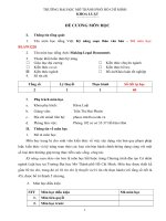 TRƯỜNG ĐẠI HỌC MỞ THÀNH PHỐ HỒ CHÍ MINH KHOA LUẬT ĐỀ CƯƠNG MƠN HỌC Tên môn học tiếng Việt: Kỹ năng soạn thảo văn bản