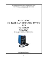 Giáo trình Hàn hồ quang tay cơ bản (Nghề Hàn)
