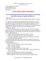 SKKN biện pháp phát triển khả năng sáng tạo của trẻ thông qua việc sử dụng các nguyên vật liệu mở 
