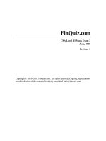 Volume II   behavioral finance, individual investors, and institutional InvestorsCFA level 3CFA finquiz Level3Mock2018Version2JunePMQuestions 