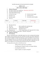 TRƯỜNG ĐẠI HỌC MỞ THÀNH PHỐ HỒ CHÍ MINH KHOA LUẬT ĐỀ CƯƠNG MƠN HỌC Tên môn học tiếng Việt: Luật Đất đai