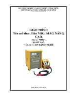 Giáo trình Hàn MigMag nâng cao (Nghề Hàn)