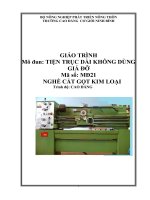 Giáo trình Tiện trục dài không dùng giá đỡ (Nghề Cắt gọt kim loại)