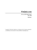 Volume II   behavioral finance, individual investors, and institutional InvestorsCFA level 3CFA finquiz Level3Mock2018Version2JunePMSolutions 