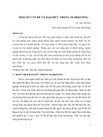 Một số vấn đề về đạo đức trong marketing