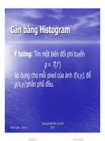 Slide phân tích và xử lý ảnh chương 3 