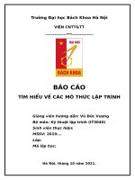 Báo cáo tìm hiểu về các mô thức lập trình cơ bản