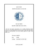 VẬN DỤNG NỘI DUNG VÀ ý NGHĨA PHƯƠNG PHÁP LUẬN CỦA CẶP PHẠM TRÙ NGUYÊN NHÂN   KẾT QUẢ để NHẬN THỨC VÀ GIẢI QUYẾT VẤN NẠN THAM NHŨNG ở VIỆT NAM HIỆN NAY 