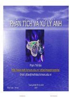 Slide phân tích và xử lý ảnh chương 1 